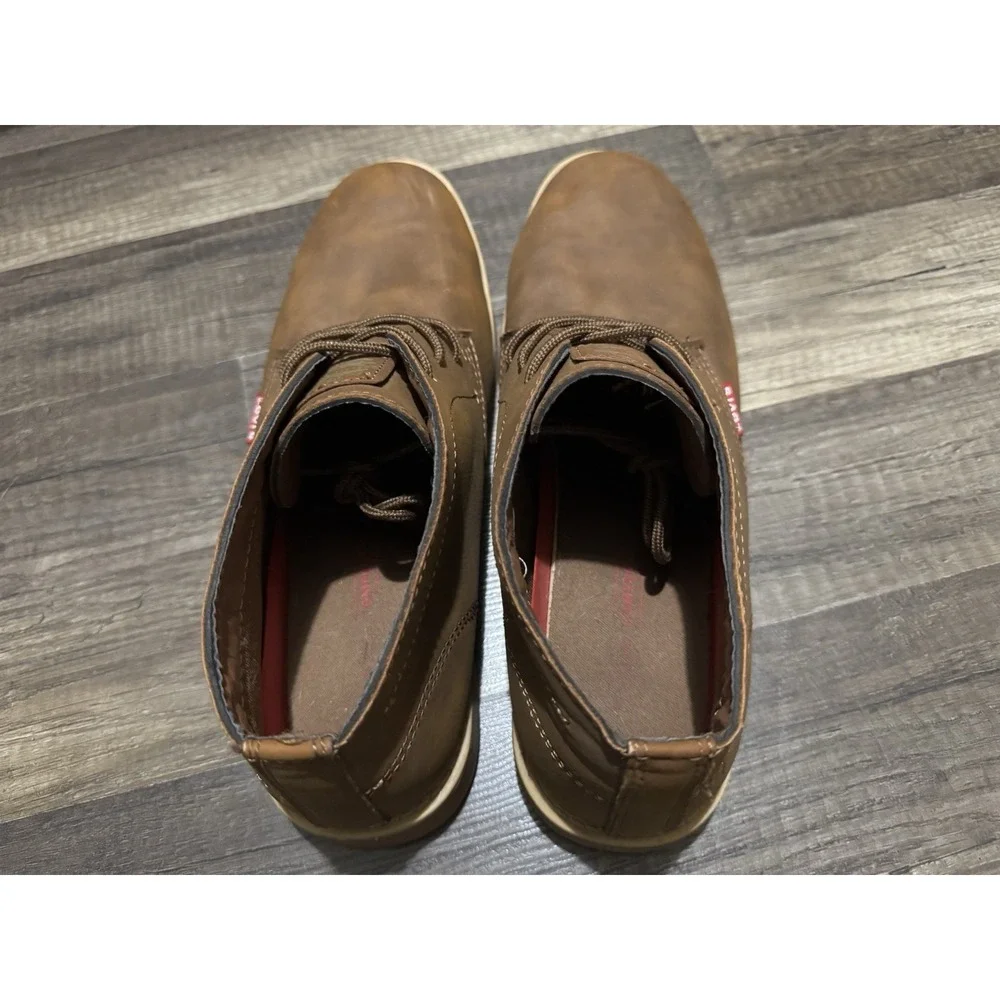 Levis Sonoma Wax 518815-DKTN Mens Size 11 Brown Mid Top Lace Up‎ Chukkas Boots